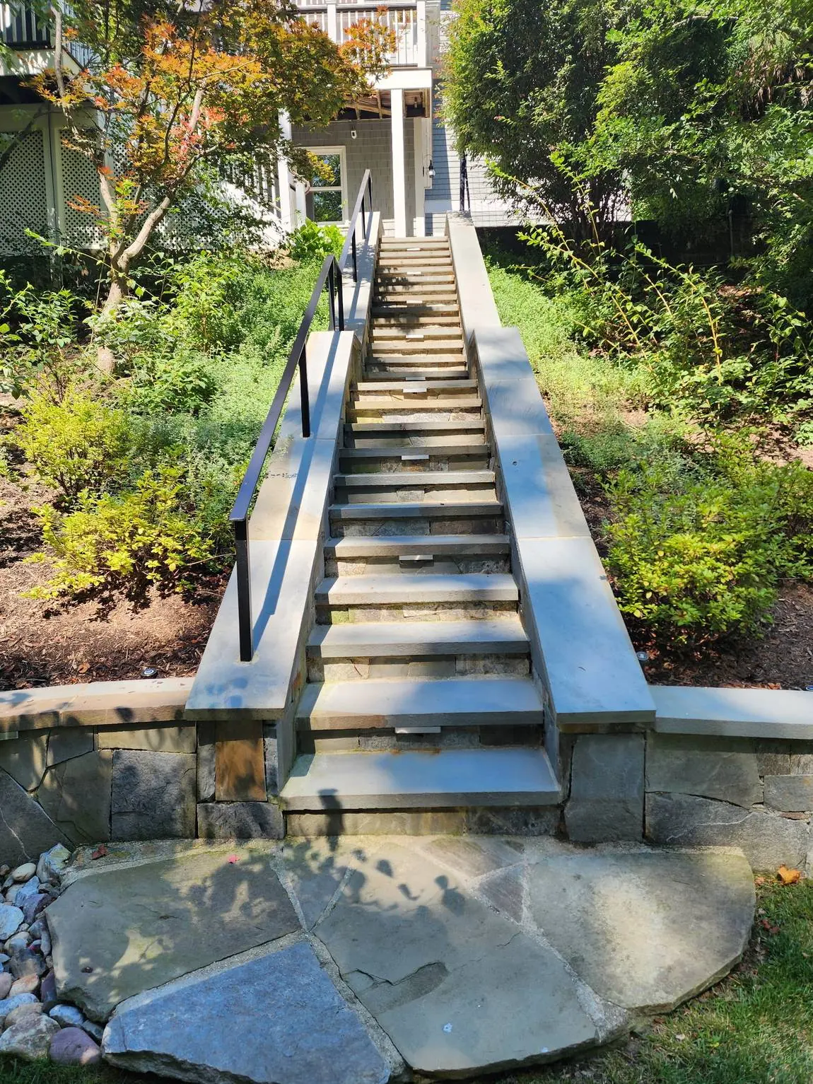 Hillside Staircase — Edgar Stone Masonry