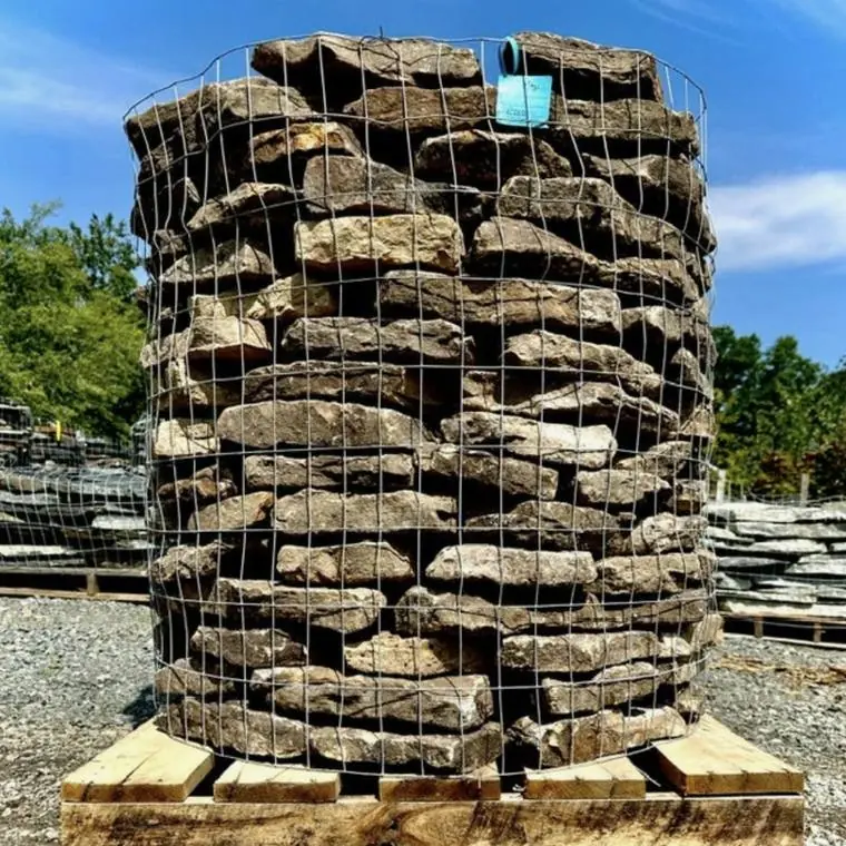 Natural fieldstone boulders